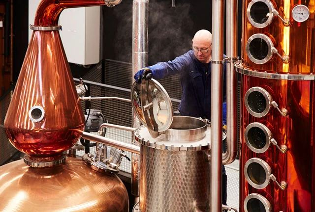 Inside the Four Pillars distillery