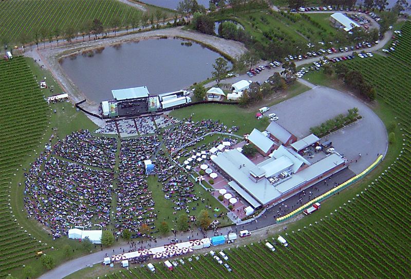 A concert at Rochford Wines