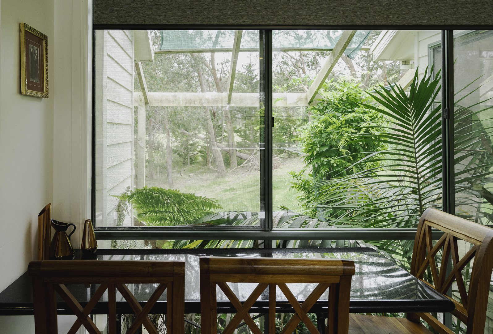 Dining by the garden window