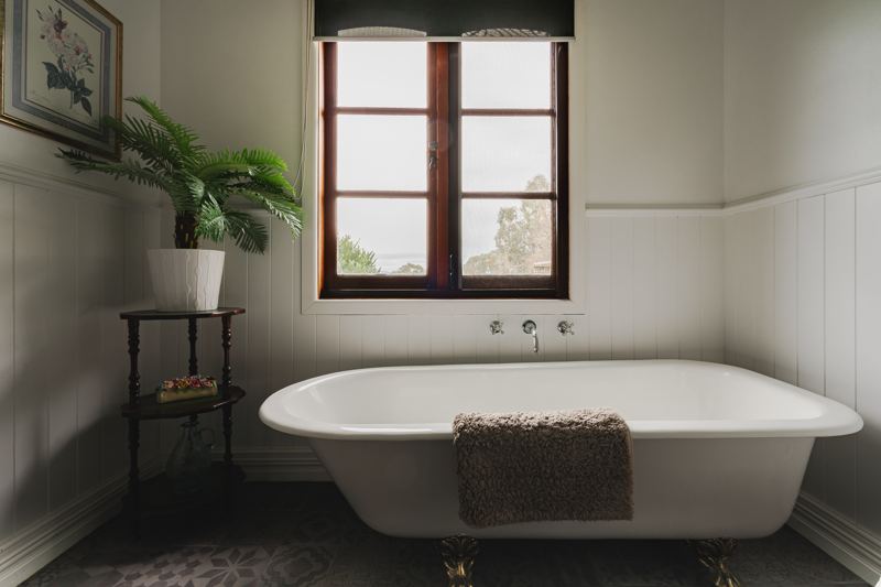The clawfoot bath